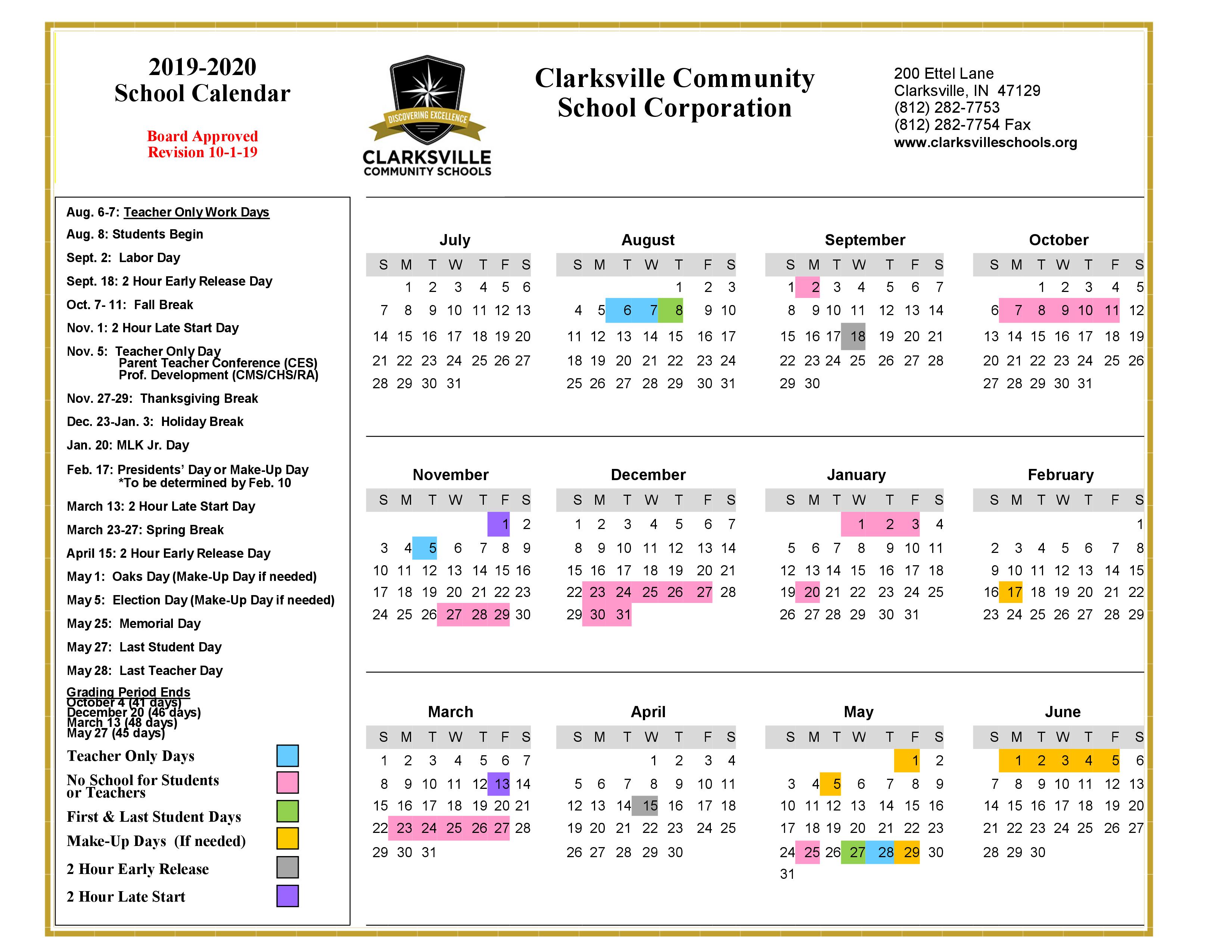 calendar-clarksville-community-schools